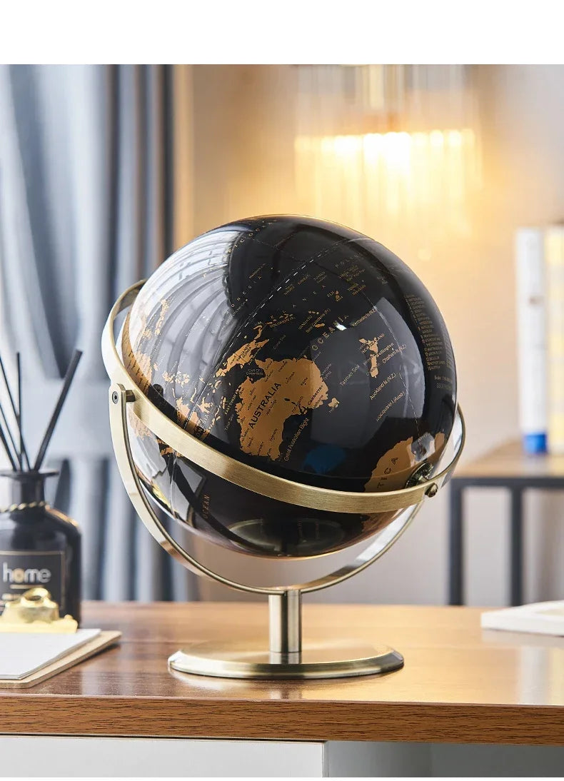 Creative Rotating Metal Globe