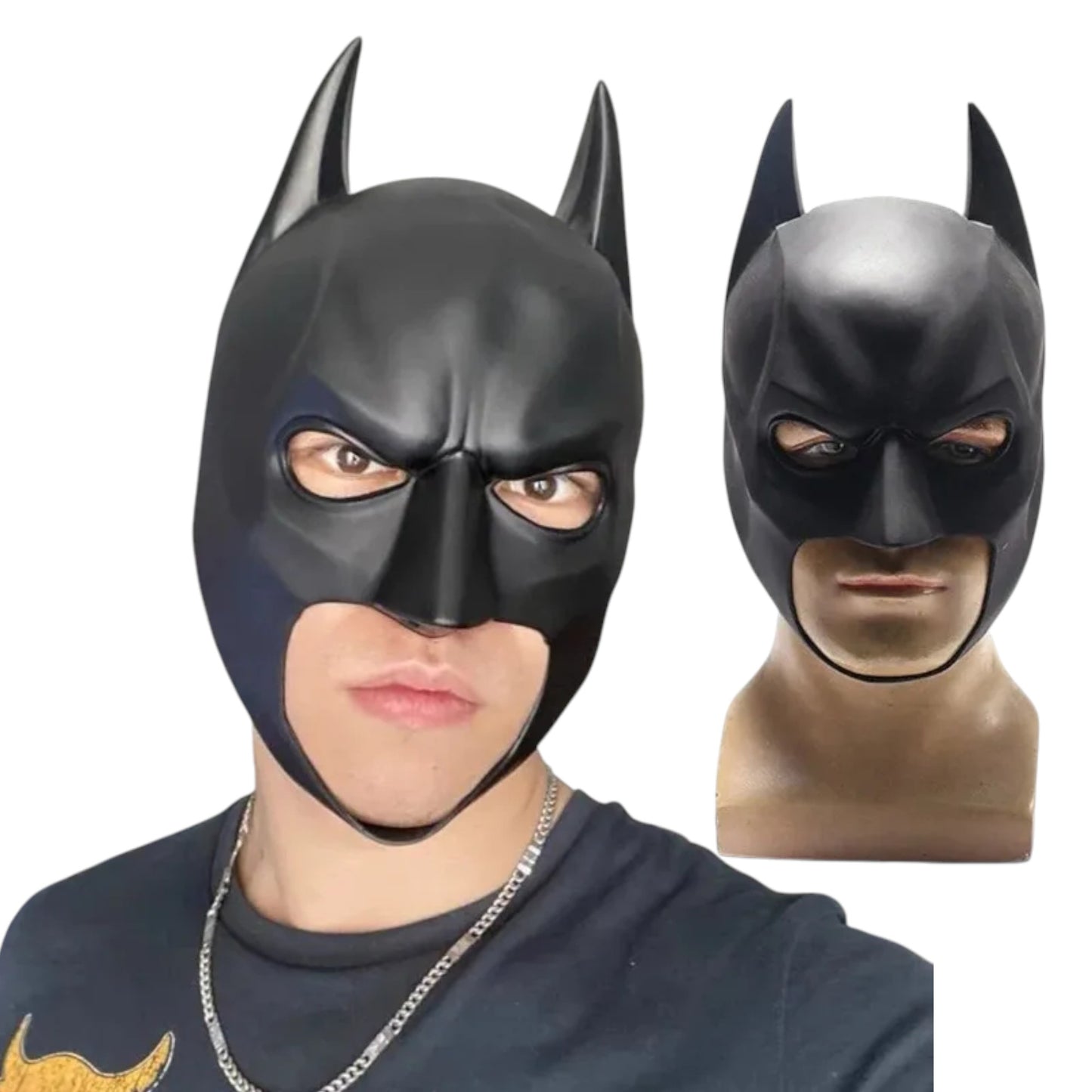 Seductive Bat Mask – Latex Cosplay Headgear for Men | Halloween, Masquerade & Night Party