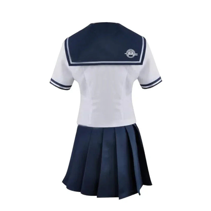 Danganronpa 3 Another Episode Cos Naegi Komaru Woman JK School Uniform Cosplay Costume Top+Skirt+Tie+Socks