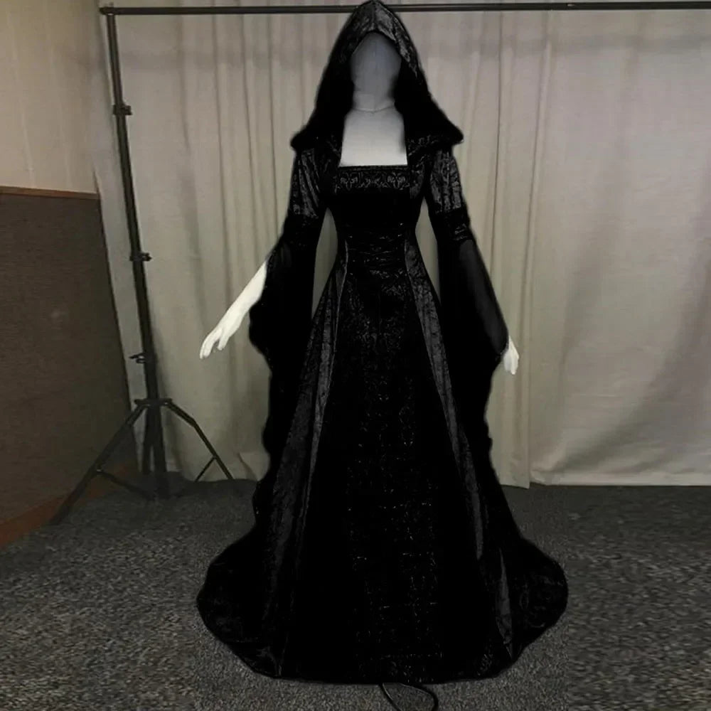 Deluxe Medieval Witch Maxi Dress