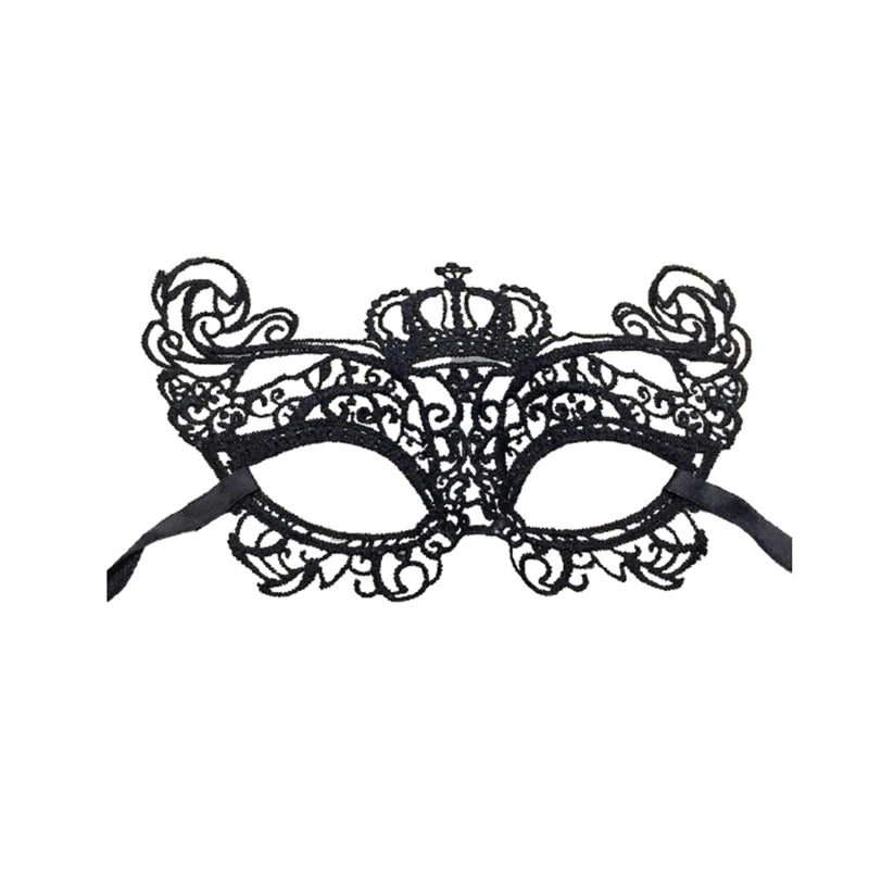 Sexy Black Lace Eye Mask – Erotic Masquerade Cosplay Accessory for Women’s Roleplay, Dance Parties & Intimate Fantasy