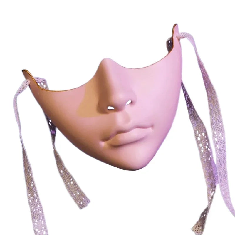 Unisex Half Face Mask – Cosplay & Party Photography Prop in a Range of Colours