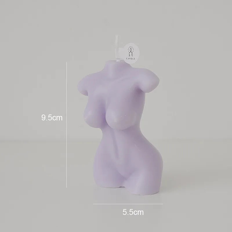 Busty Female Body Scented Candle – Artistic Decorative Candle for Home, Photography & Gifts