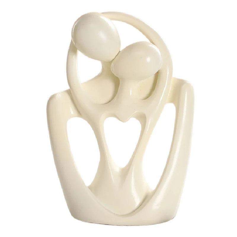 Nordic Abstract Couple Statue – Modern Art Figurine for Wine Cabinet, TV Stand & Home Décor