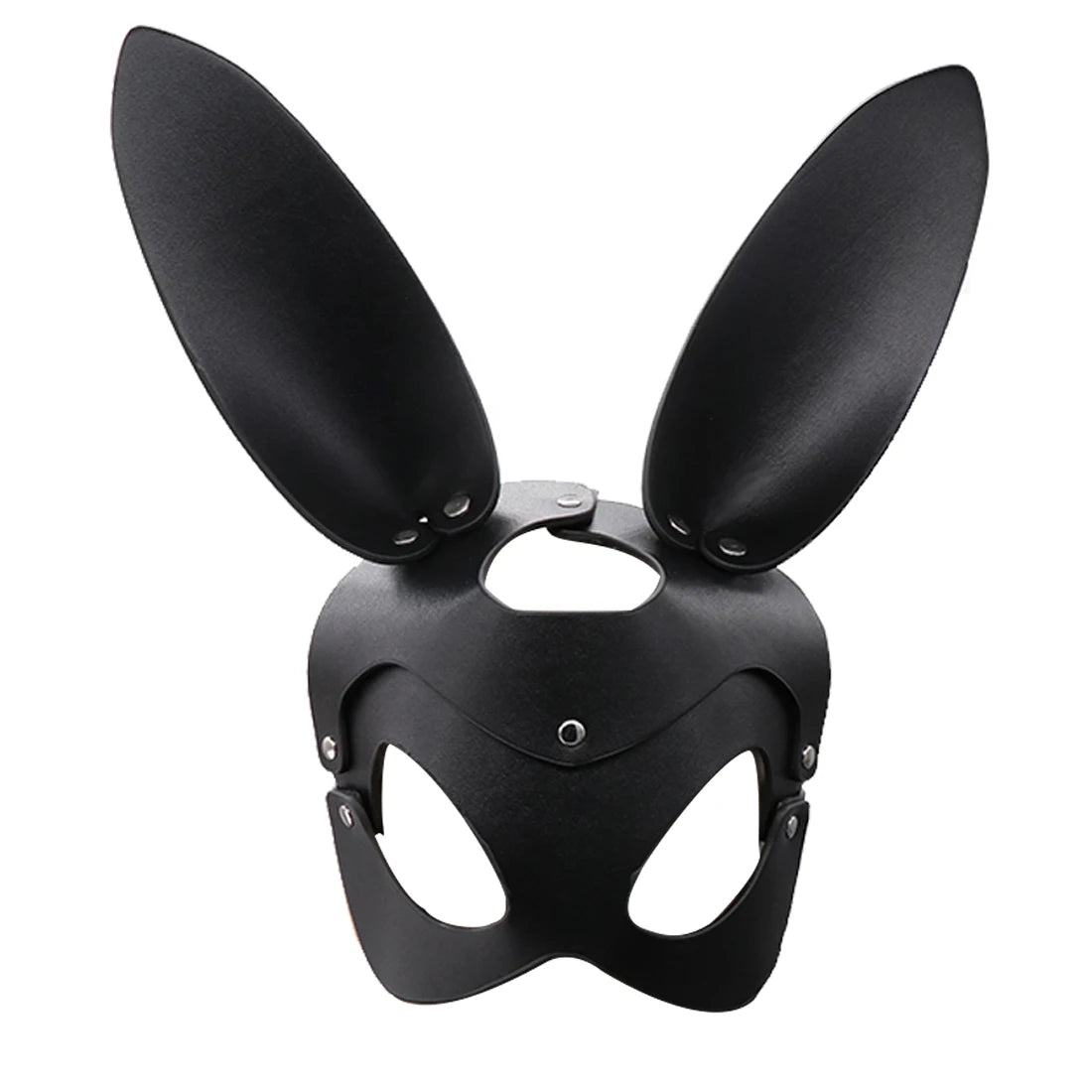 Punk Bunny Mask – Spiked Leather Cat & Mouse Headgear for Cosplay, Masquerades & Halloween
