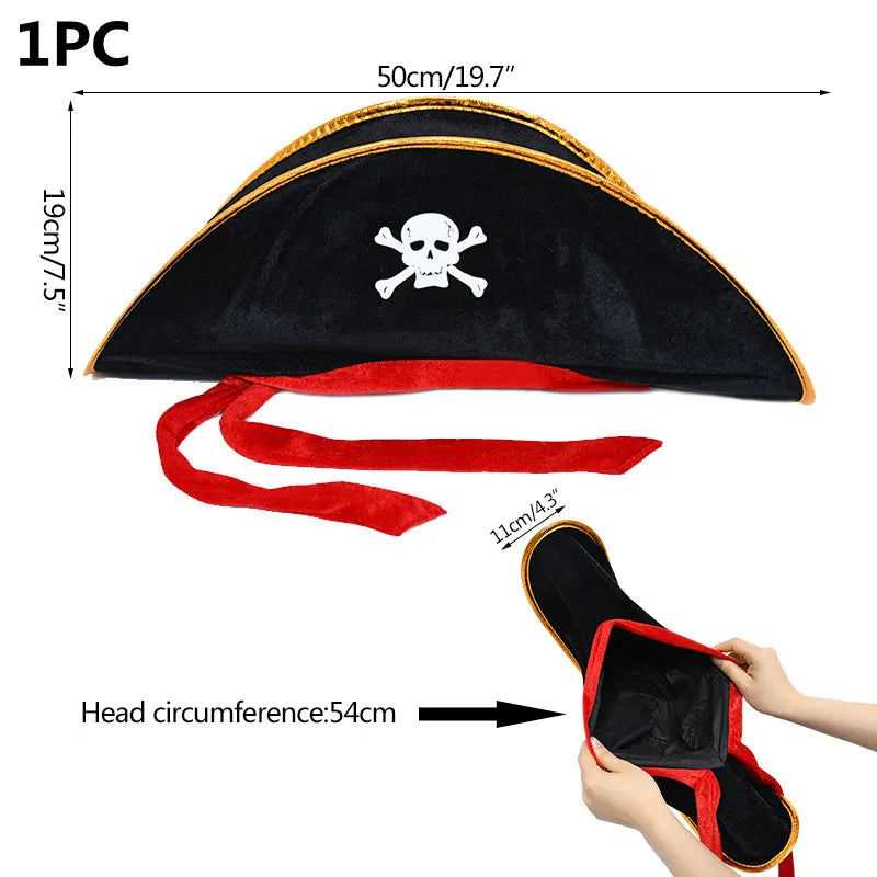Naughty Pirate Captain Hat – Sexy Brown Tricorn for Adult Masquerade, Fantasy Play & Halloween Mischief