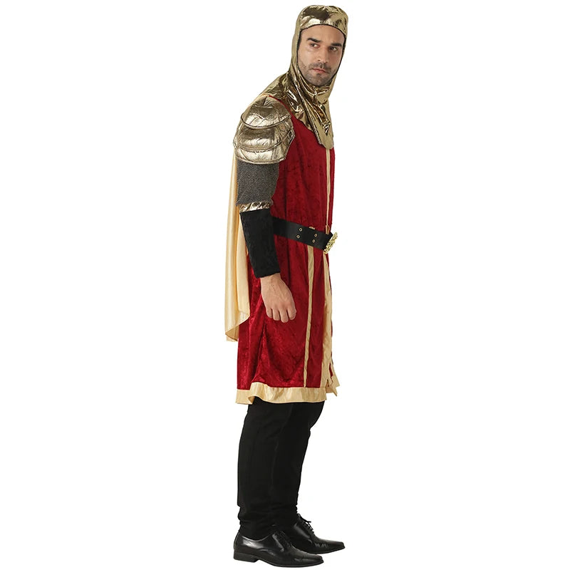 Men’s Renaissance King Costume – Medieval Knight Cosplay Outfit for Halloween, Carnival & Fancy Dress