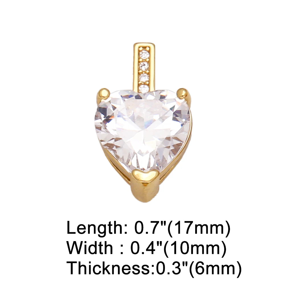 Trendy Crystal Heart Pendant