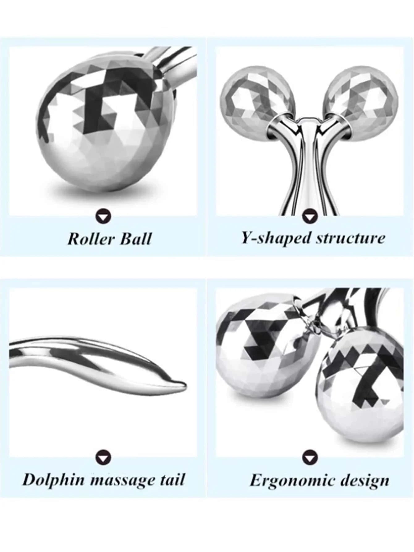 3D Y-Shape Face and Body Rolling Massager