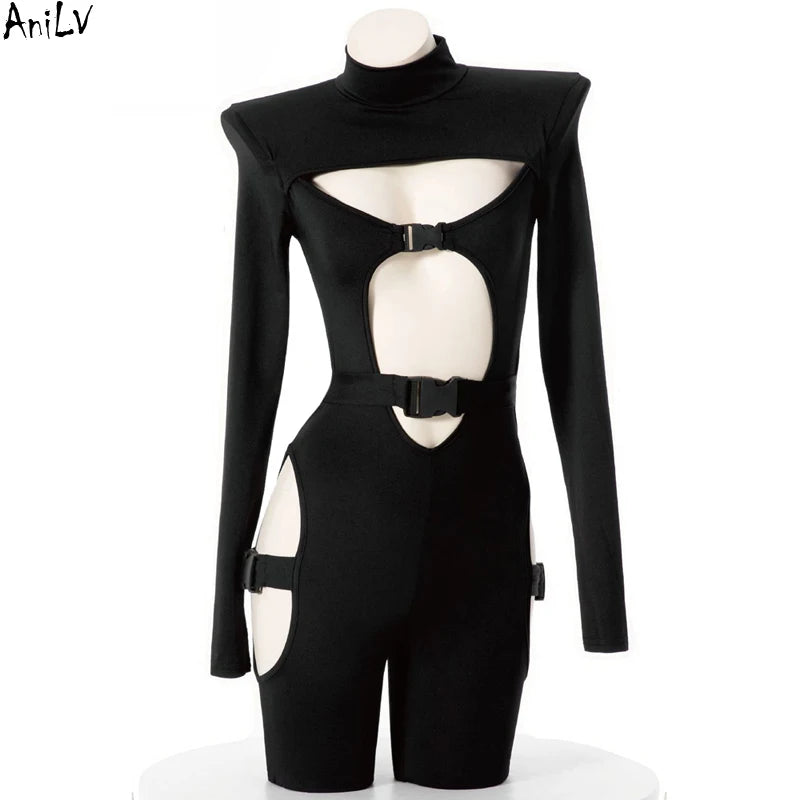 Assassin Agent Cosplay Jumpsuit – Sexy Combat Bodysuit for Festivals & Dance