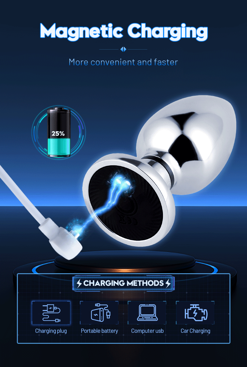 VoltPlug – Remote Electro-Stim Anal & Prostate Vibrator Unisex Pleasure Tool Adult Supplies Anal Masturbate Sex Toys