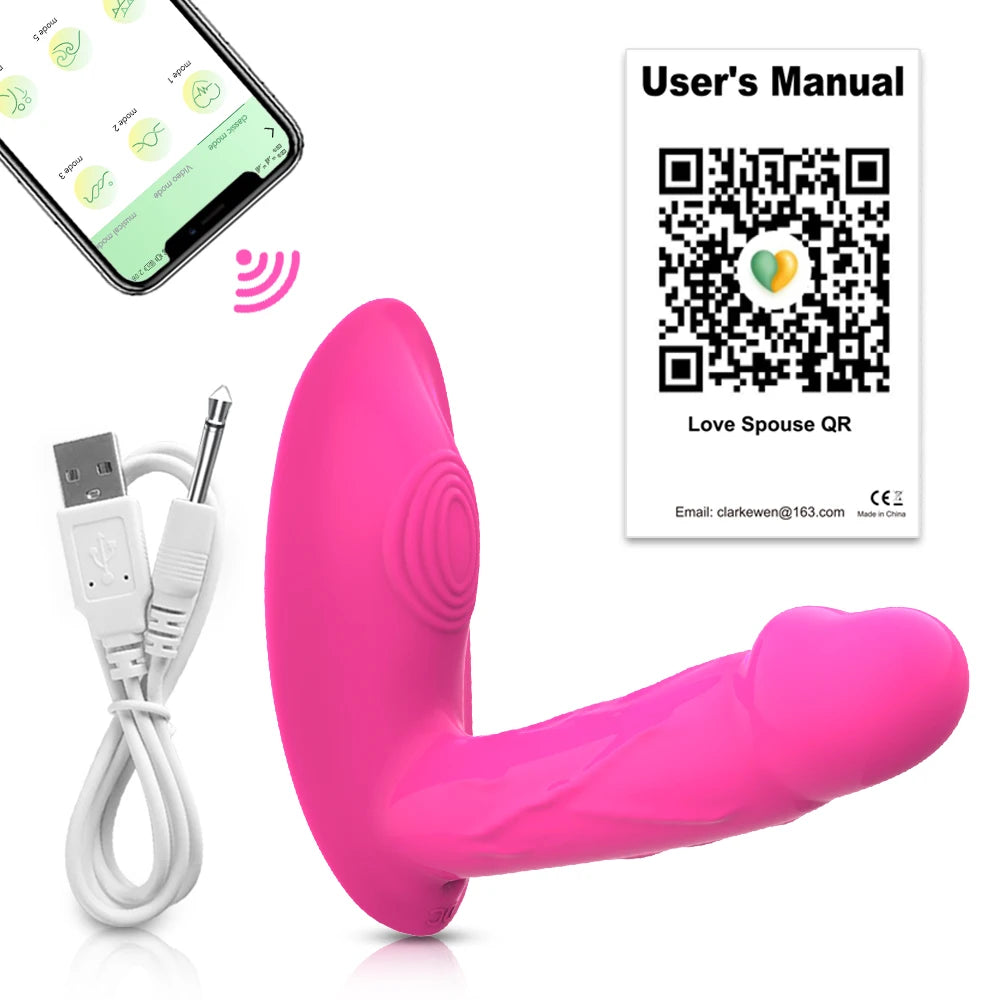 LushVibe – App-Controlled Wearable Vibrator for Clitoral & Vaginal Pleasure