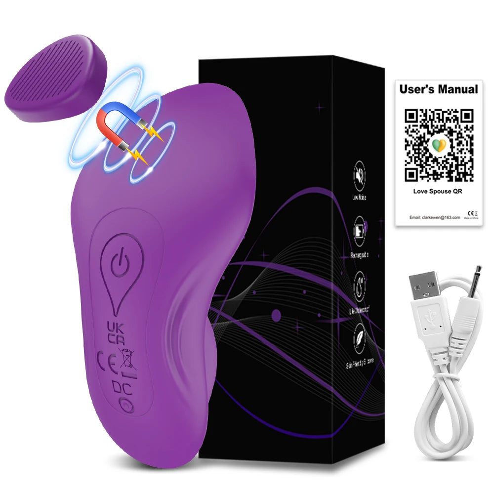 VibeLink App-Controlled Wearable Vibrator – Magnetic Clit Egg for Discreet Pleasure