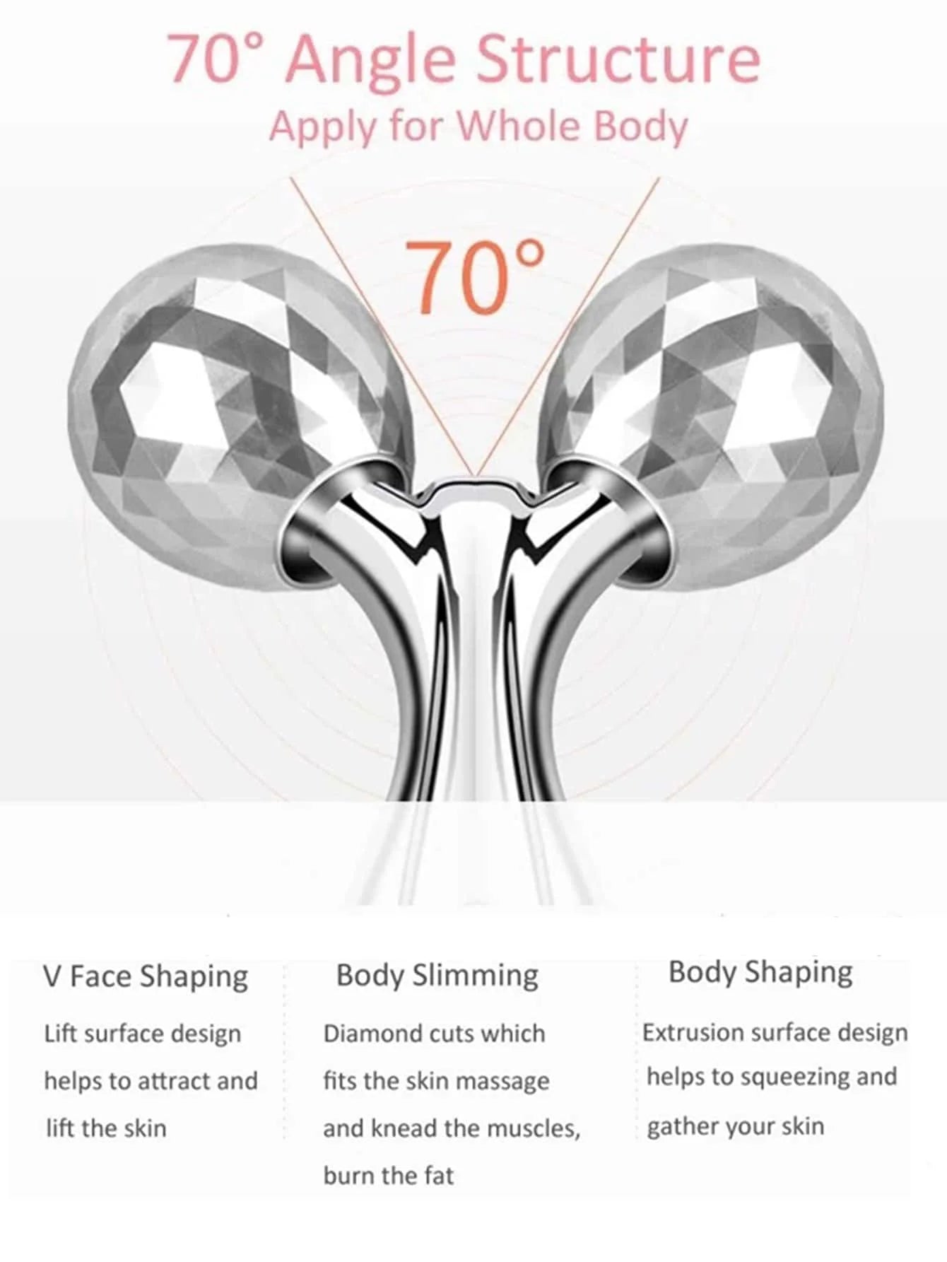 3D Y-Shape Face and Body Rolling Massager