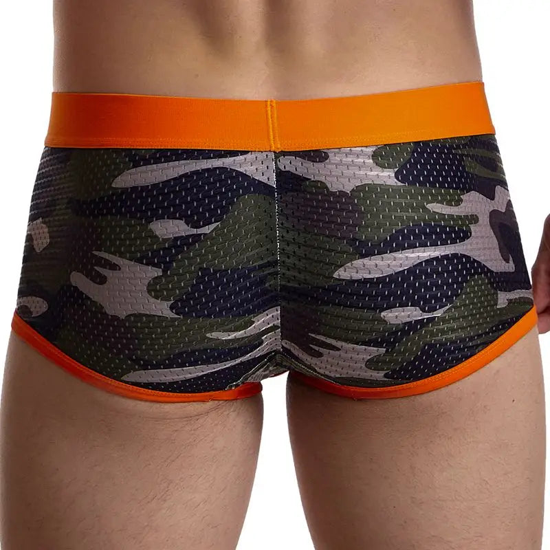Men’s Breathable Boxer Briefs – 6PCS Camouflage Underwear