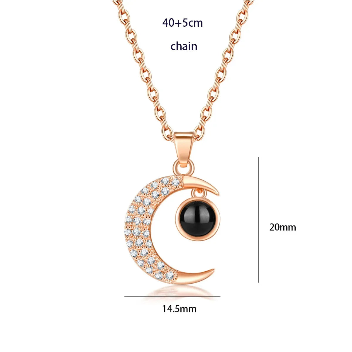 “I Love You in 100 Languages” Heart Pendant Necklace