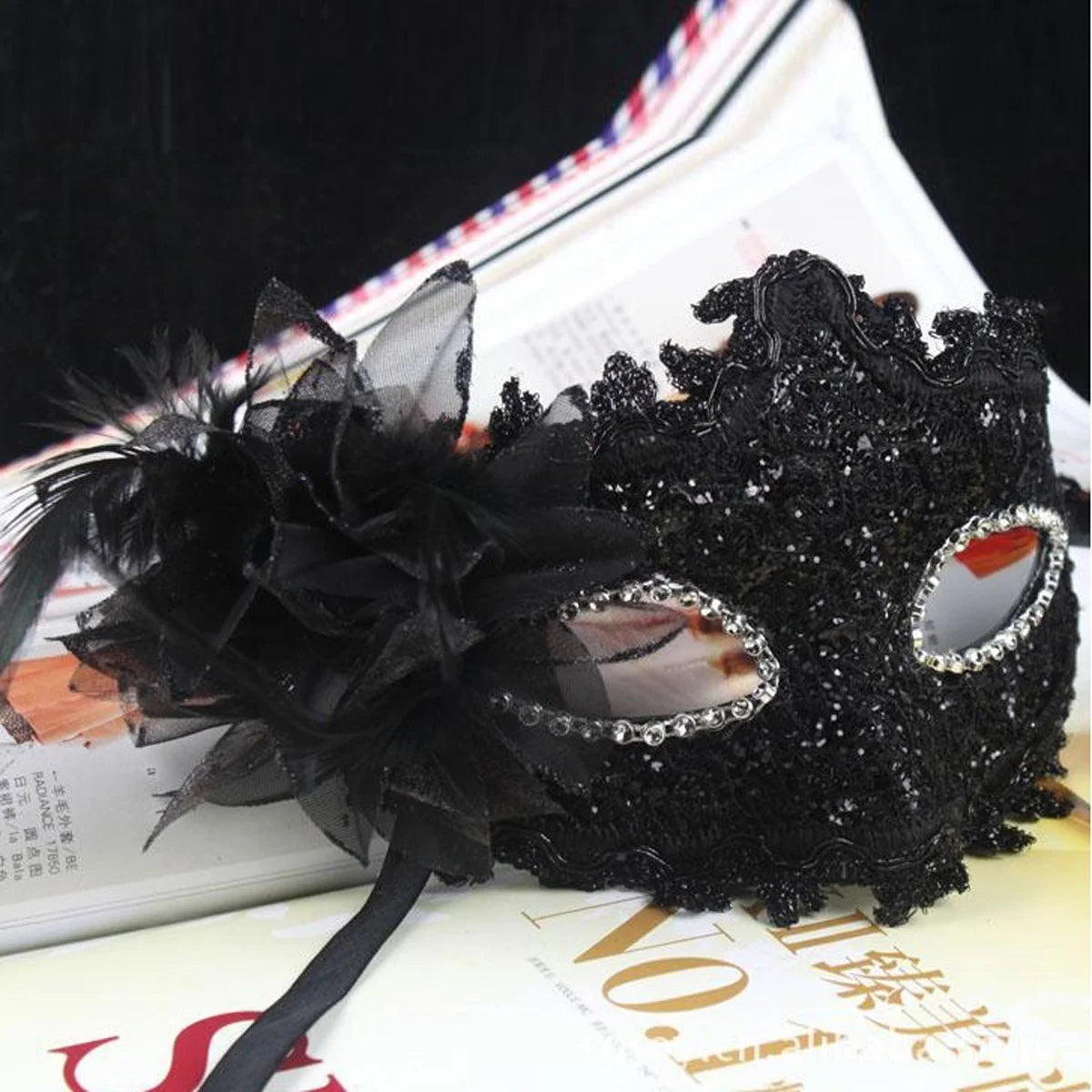 Colours - Lady Vintage Lace Venetian Masquerade Mask – Elegant Eye Mask for Weddings, Halloween, & CosplayEye Mask Cosplay Fancy Party Dress