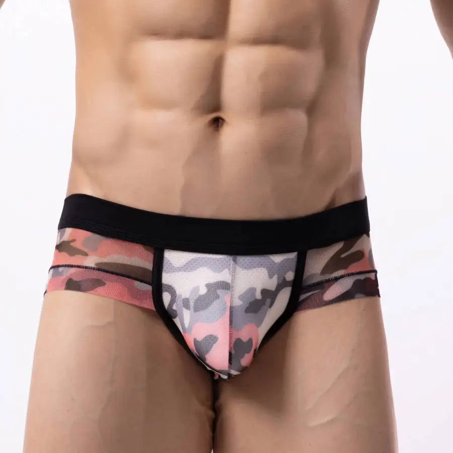 Men’s Breathable Mesh Briefs – Low Waist & Plus Size