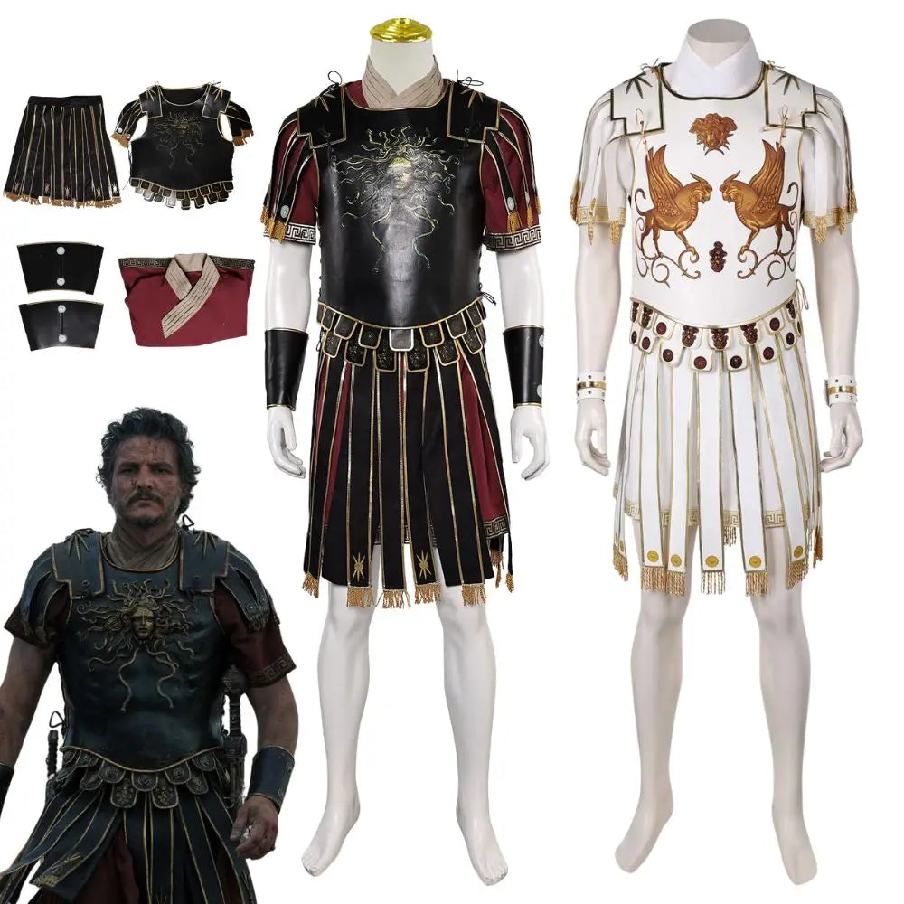 Gladiator Marcus Acacius Cosplay Costume – Knight Warrior Fantasy Outfit for Men