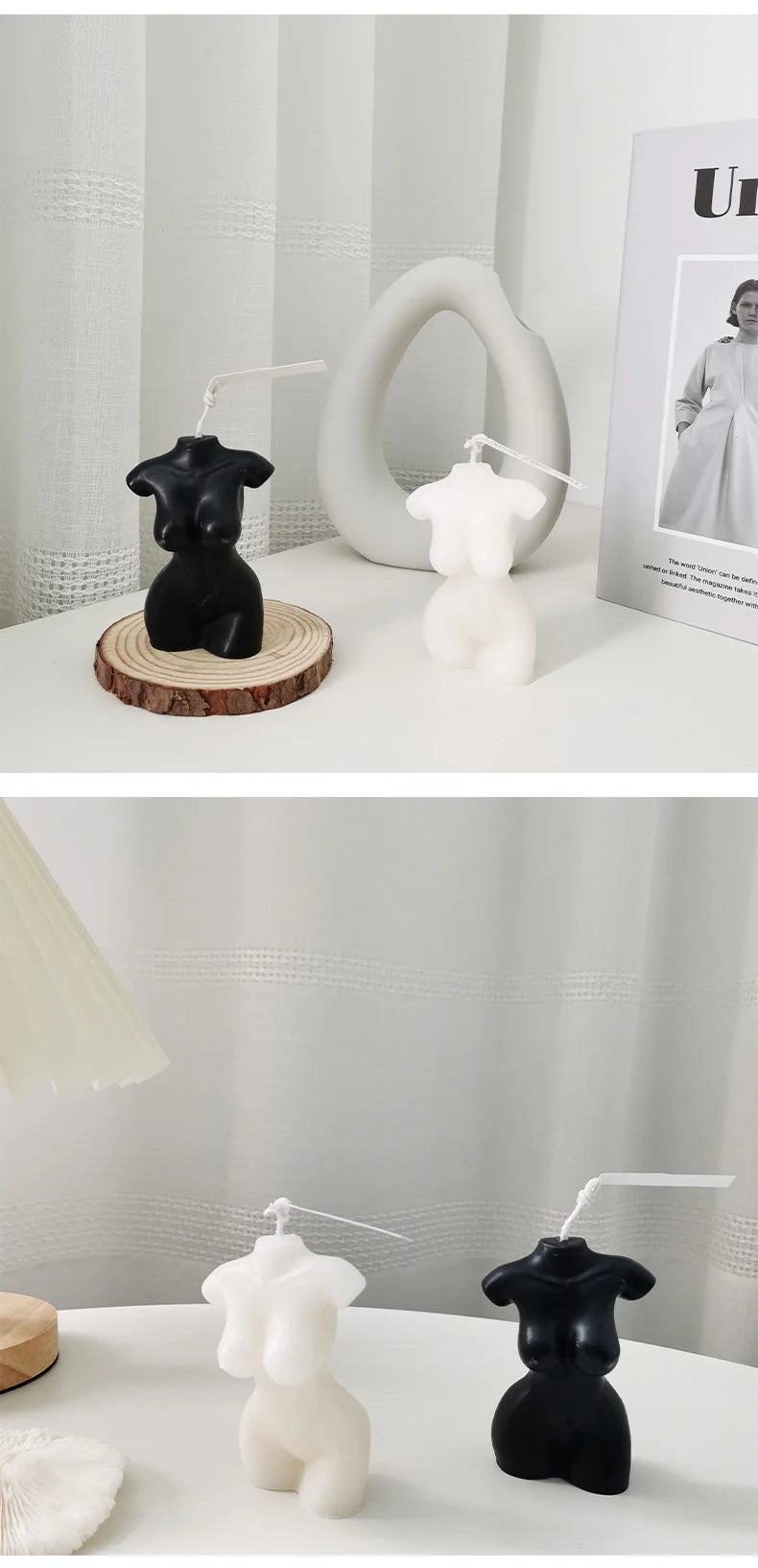 Female Body Scented Candle – Handmade Aromatherapy Decorative Sculpture for Home & Photography