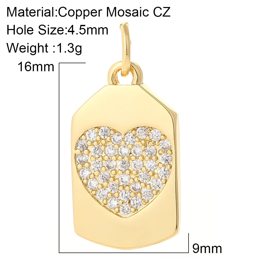 Heart Eye Star Charm Pendant