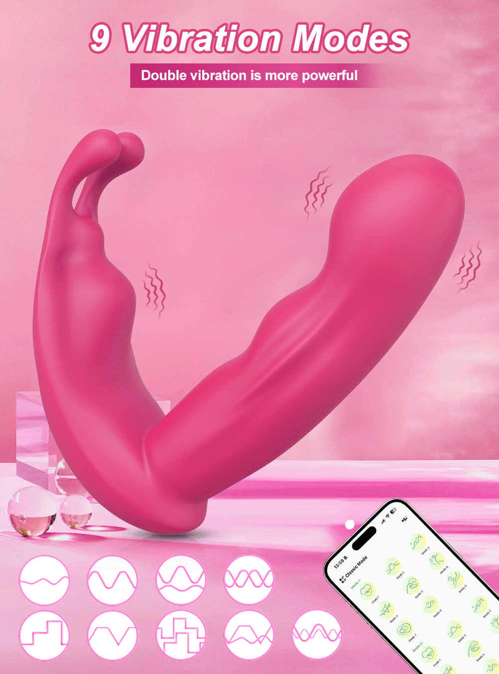 LushVibe – App-Controlled Wearable Vibrator for Clitoral & Vaginal Pleasure