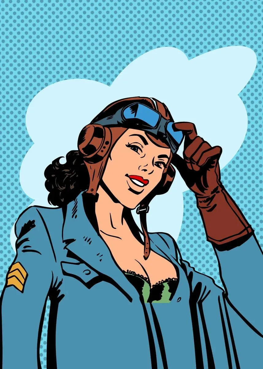 Fiery Femmes – Abstract Pop Art Canvas