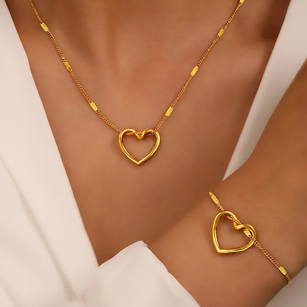 Twisted Heart Luxury Jewelry Set