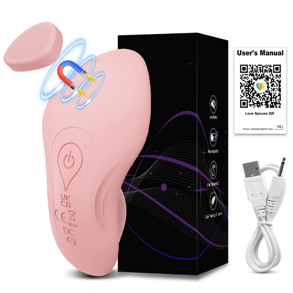 VibeLink App-Controlled Wearable Vibrator – Magnetic Clit Egg for Discreet Pleasure
