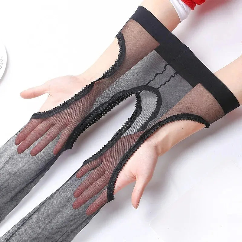 Barely There – Ultra-Thin Crotchless Tights