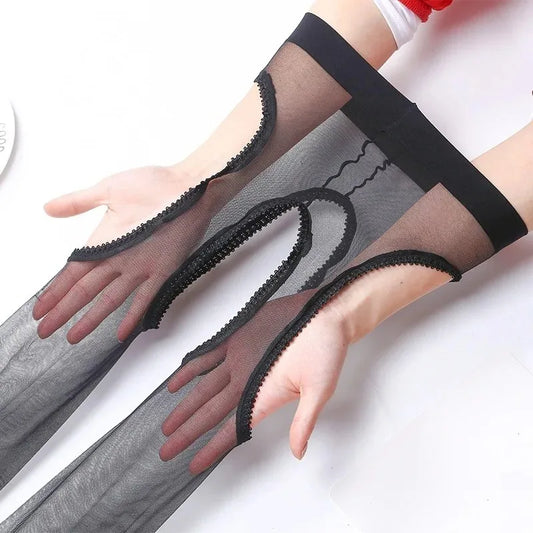 Barely There – Ultra-Thin Crotchless Tights