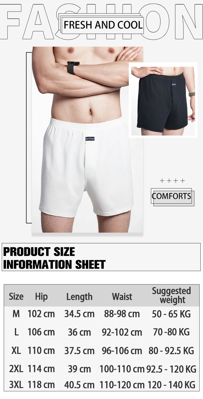 Relax at Home – Men’s Big Cotton Boxer Shorts & Pijama Pants
