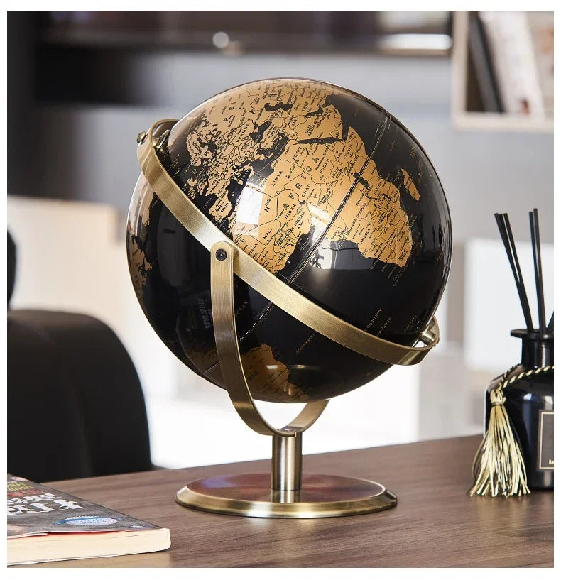 Creative Rotating Metal Globe