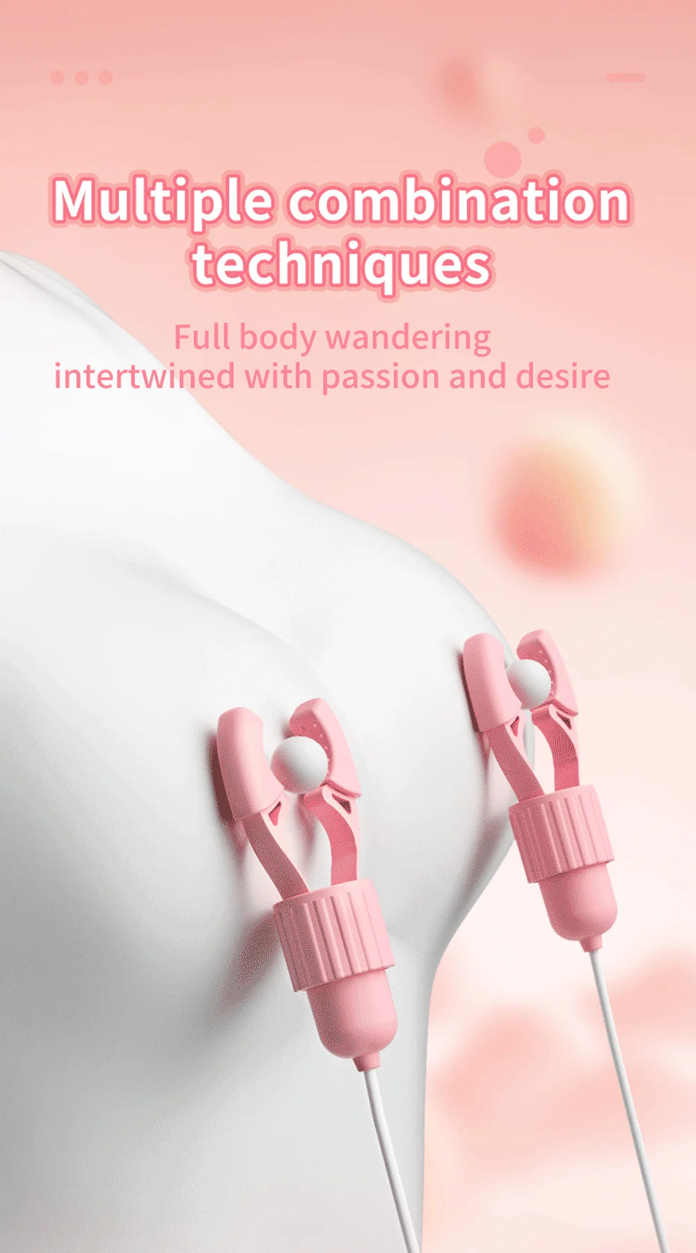 Sucking & Vibrating Nipple Clamp – Tongue Licking Massager for Breast, Clitoris & Labia Stimulation