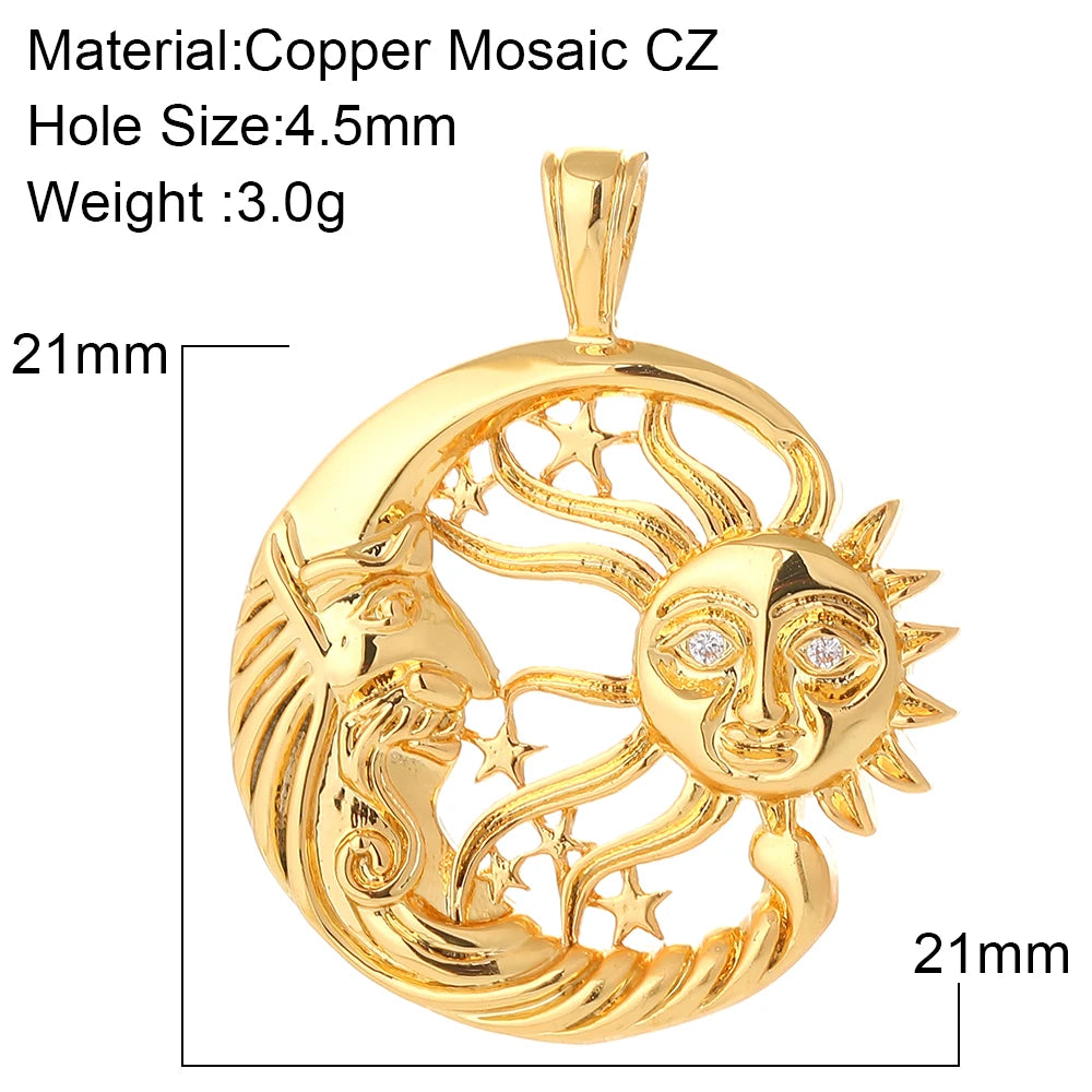 Heart Eye Star Charm Pendant