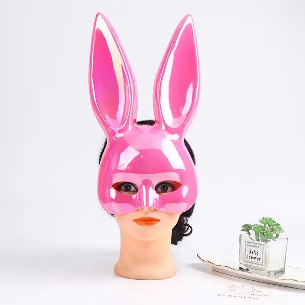 Colourful Rabbit Ear Cosplay Mask – Sexy Bunny Ears Half Face Cover