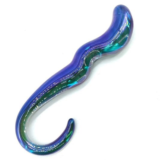 CrystalGlide Blue Glass Anal Plug – Unisex G-Spot & Anal Pleasure Massager