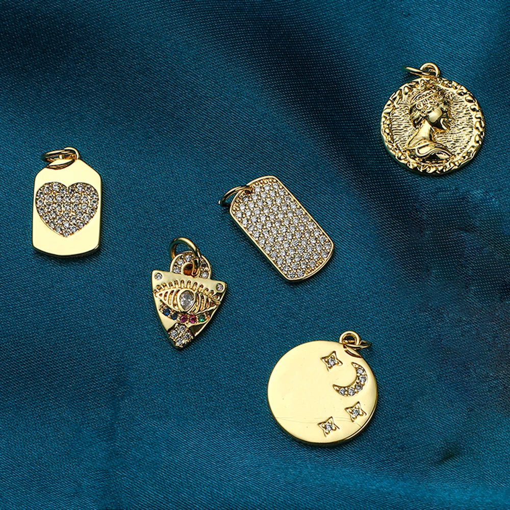 Heart Eye Star Charm Pendant