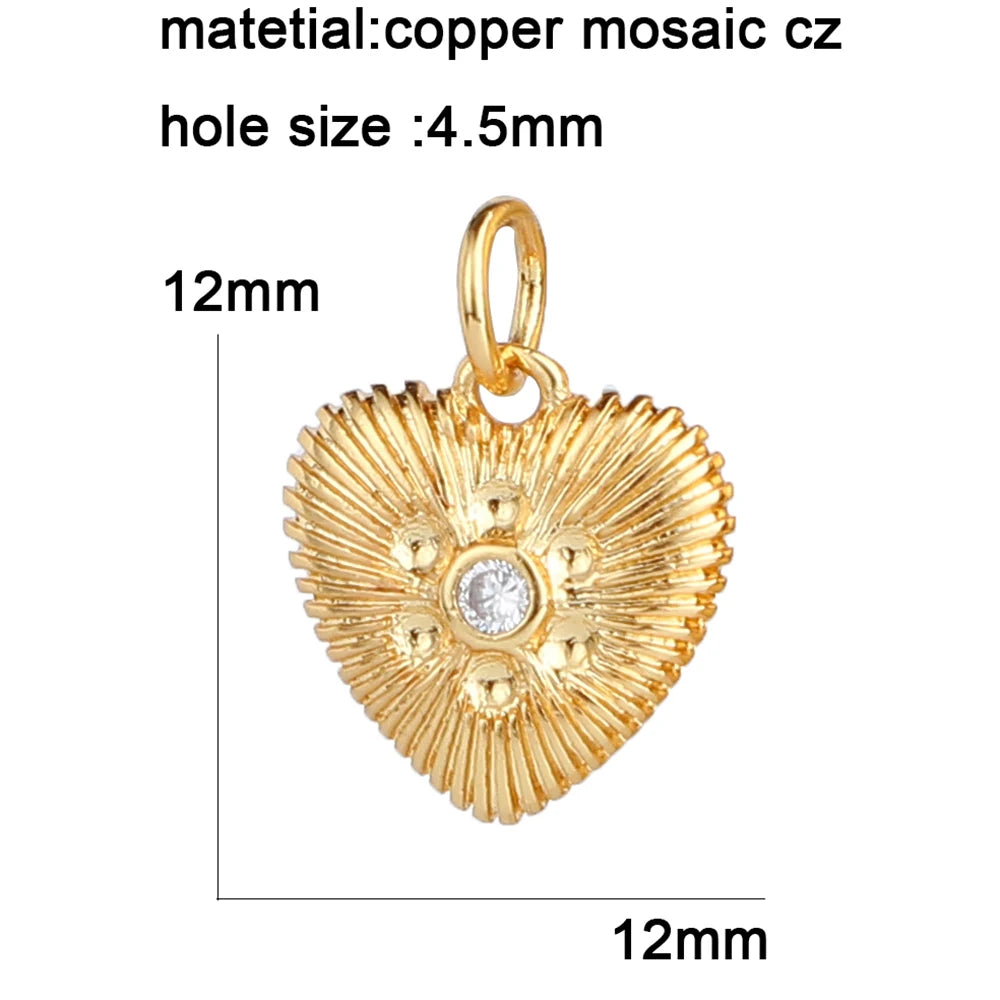 Heart Eye Star Charm Pendant