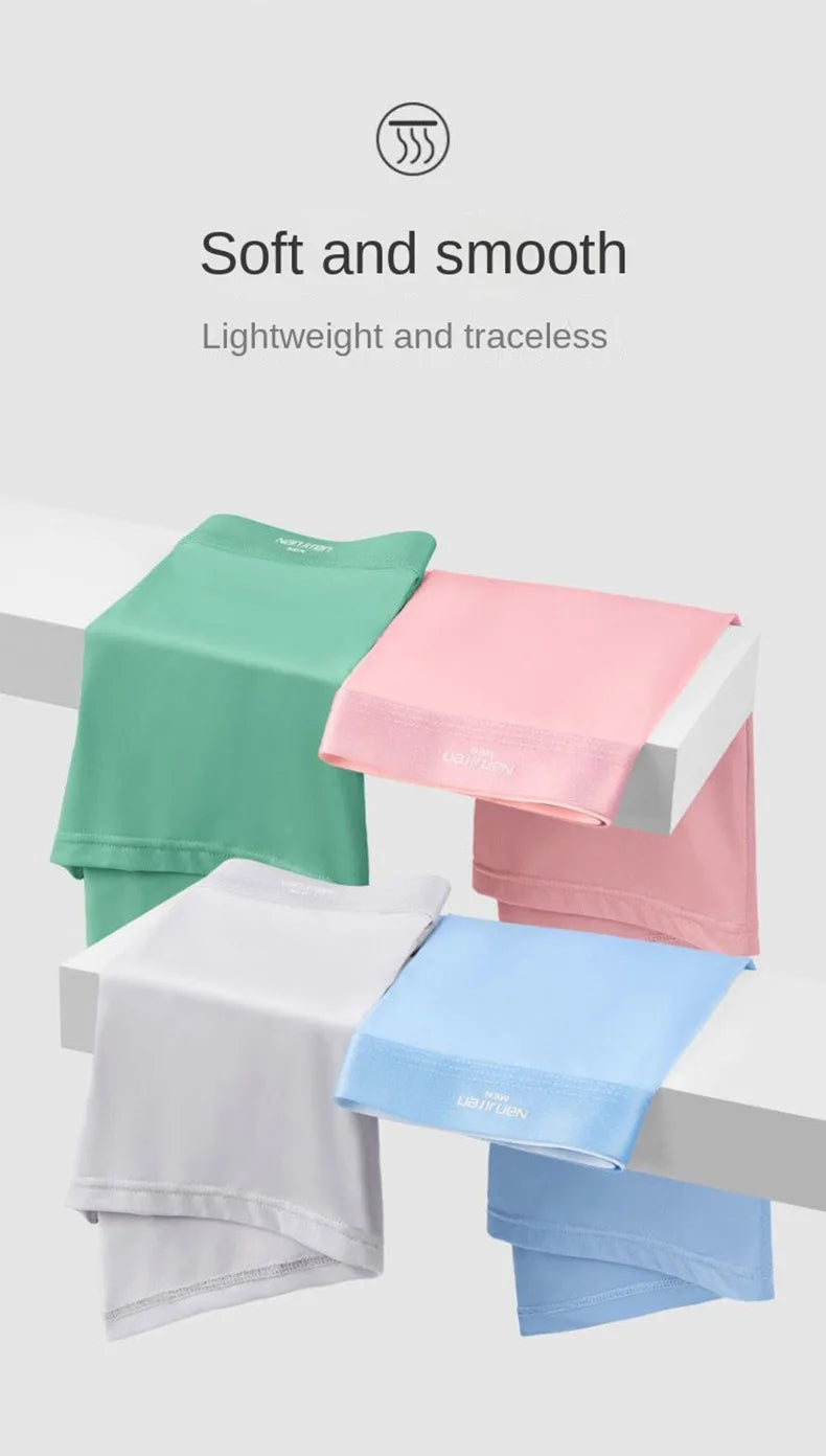 Stay Cool & Sexy – 4PCS Men’s Ice Silk Boxers