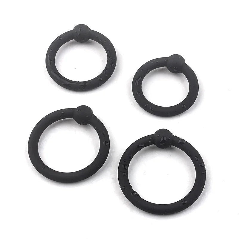 Set – 3 or 4-Piece High-Elastic Cock Ring Kit for Stamina, Support & Lasting Pleasure More Control. Harder Feel. Longer Play.