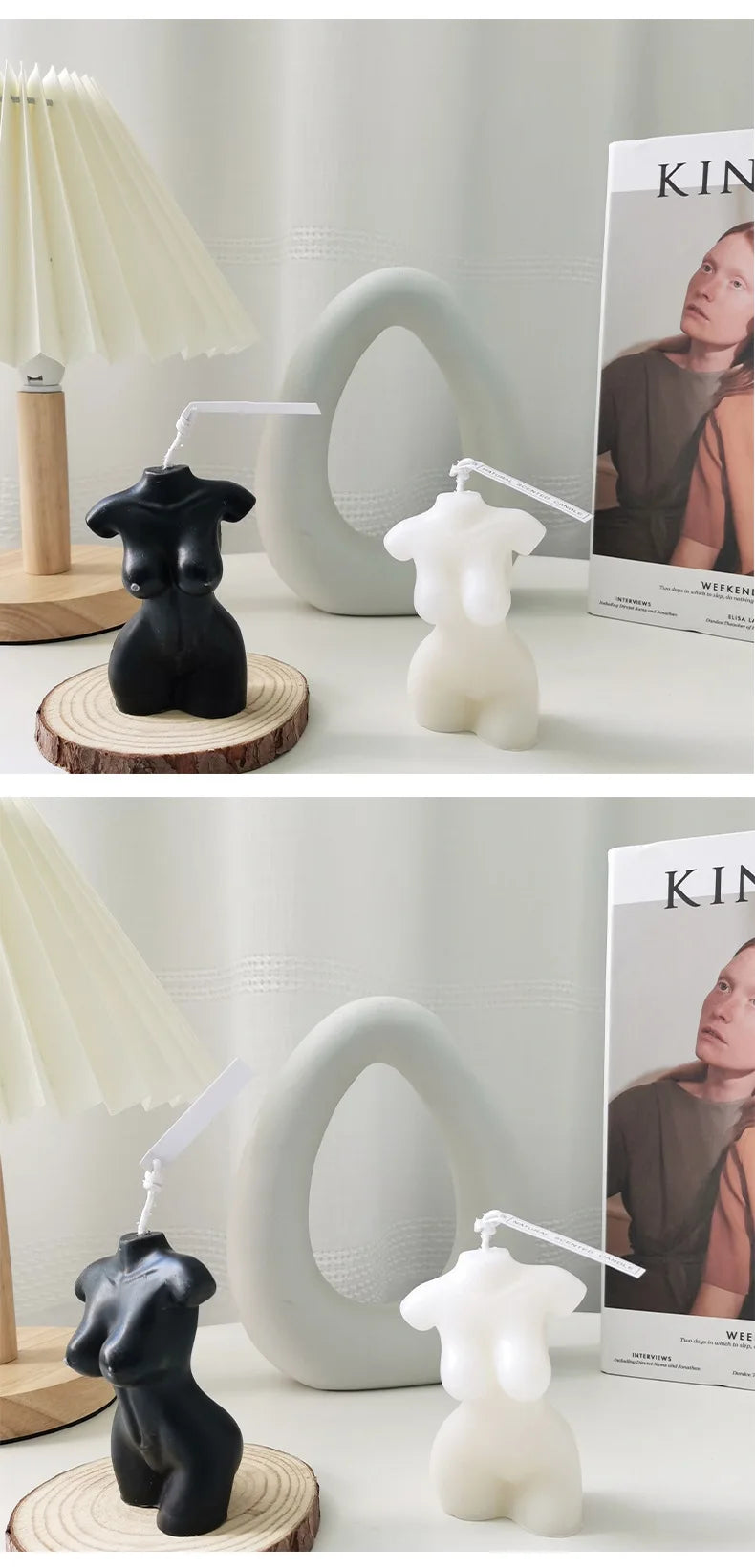 Female Body Scented Candle – Handmade Aromatherapy Decorative Sculpture for Home & Photography