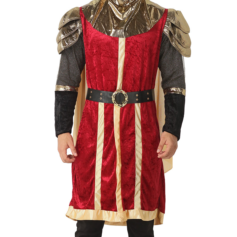 Men’s Renaissance King Costume – Medieval Knight Cosplay Outfit for Halloween, Carnival & Fancy Dress