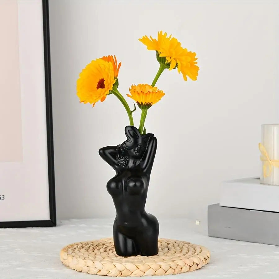 Sensual Lady Body Vase – Art Meets Allure, Decorative Vase, Creative Flower Vase, Modern Bohemian Home Decoration