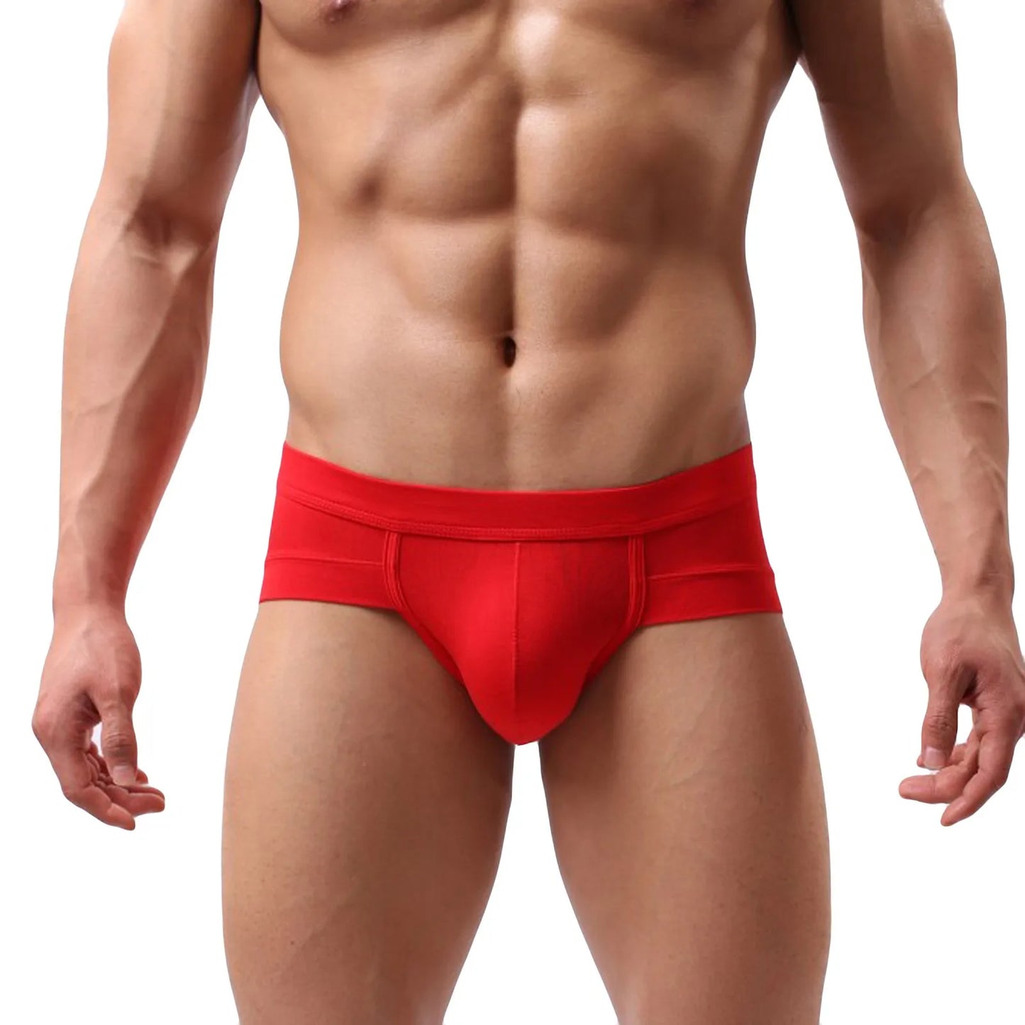 Men’s Sexy Modal Briefs – Low Rise, Breathable Underwear with U-Convex Pouch