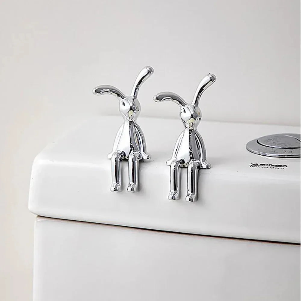 Long-Eared 3D Rabbit Figurine – Creative & Fun DIY Ornament for Home, Car, and Desk Decor