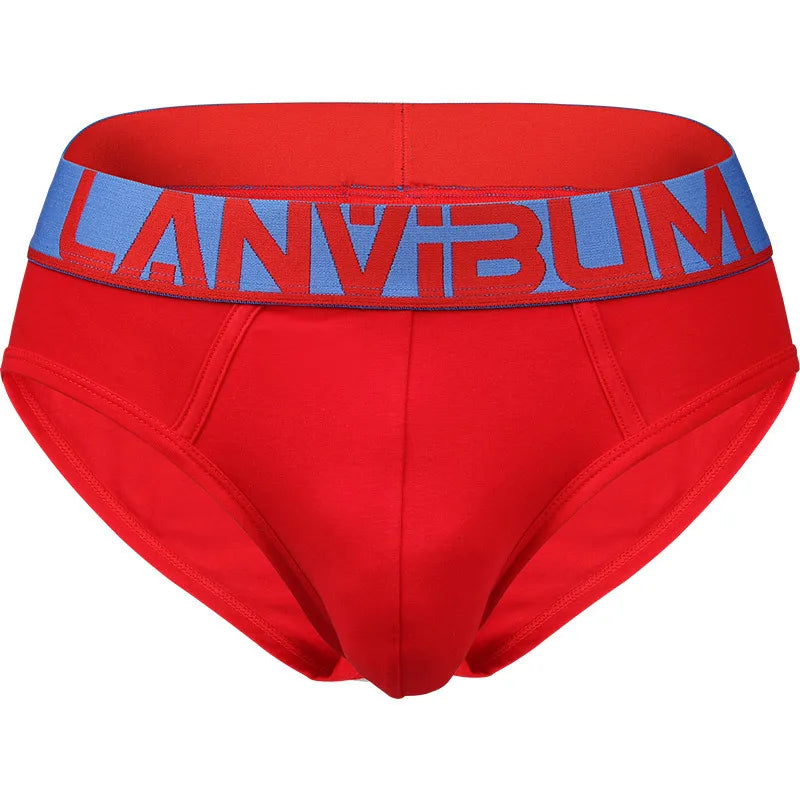 Men’s Antibacterial Cotton Briefs – Soft Stretch U-Pouch Underwear for Comfort