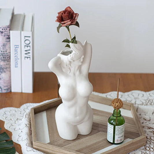 Sensual Lady Body Vase – Art Meets Allure, Decorative Vase, Creative Flower Vase, Modern Bohemian Home Decoration