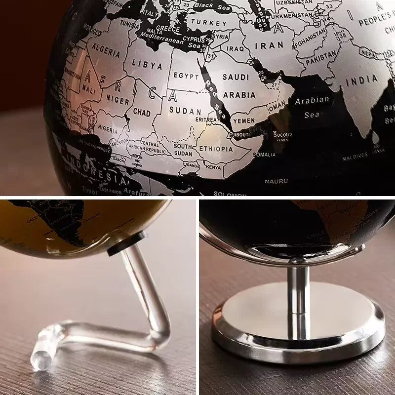 Creative Rotating Metal Globe