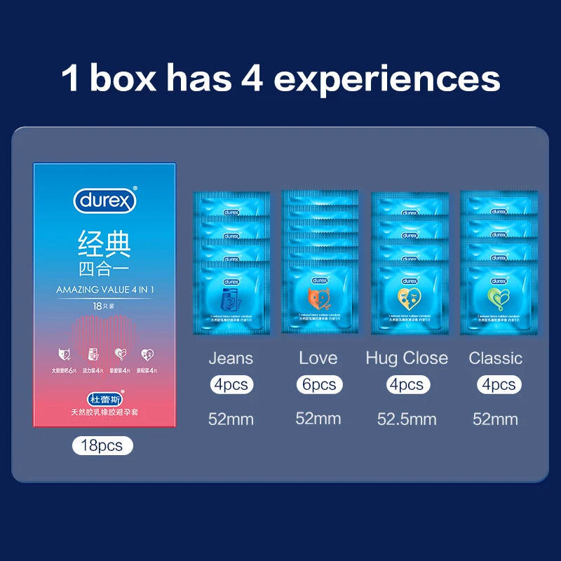 Men’s Durex Condoms & Sleeves – Smooth Latex Protection